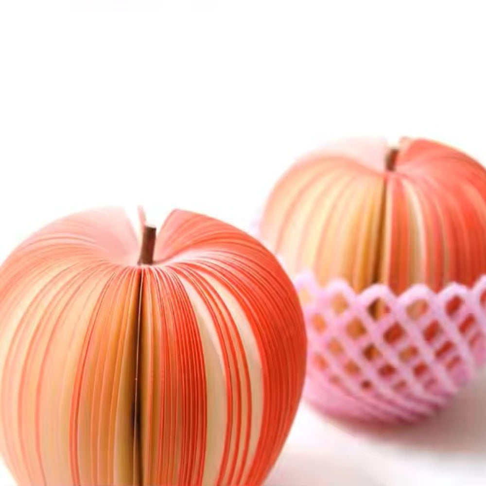 Fruit-Shaped Sticky Notes Combo – Apple & Pear Design | Unique 3D Memo Pads for Office, School, and Gifting | Set of 6
