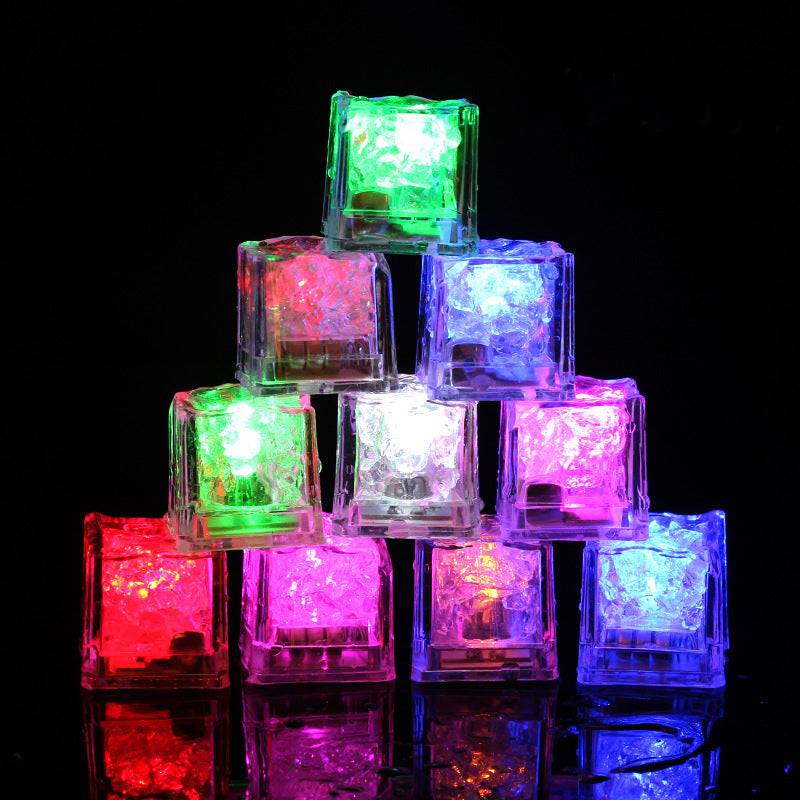 Ice cubes with light