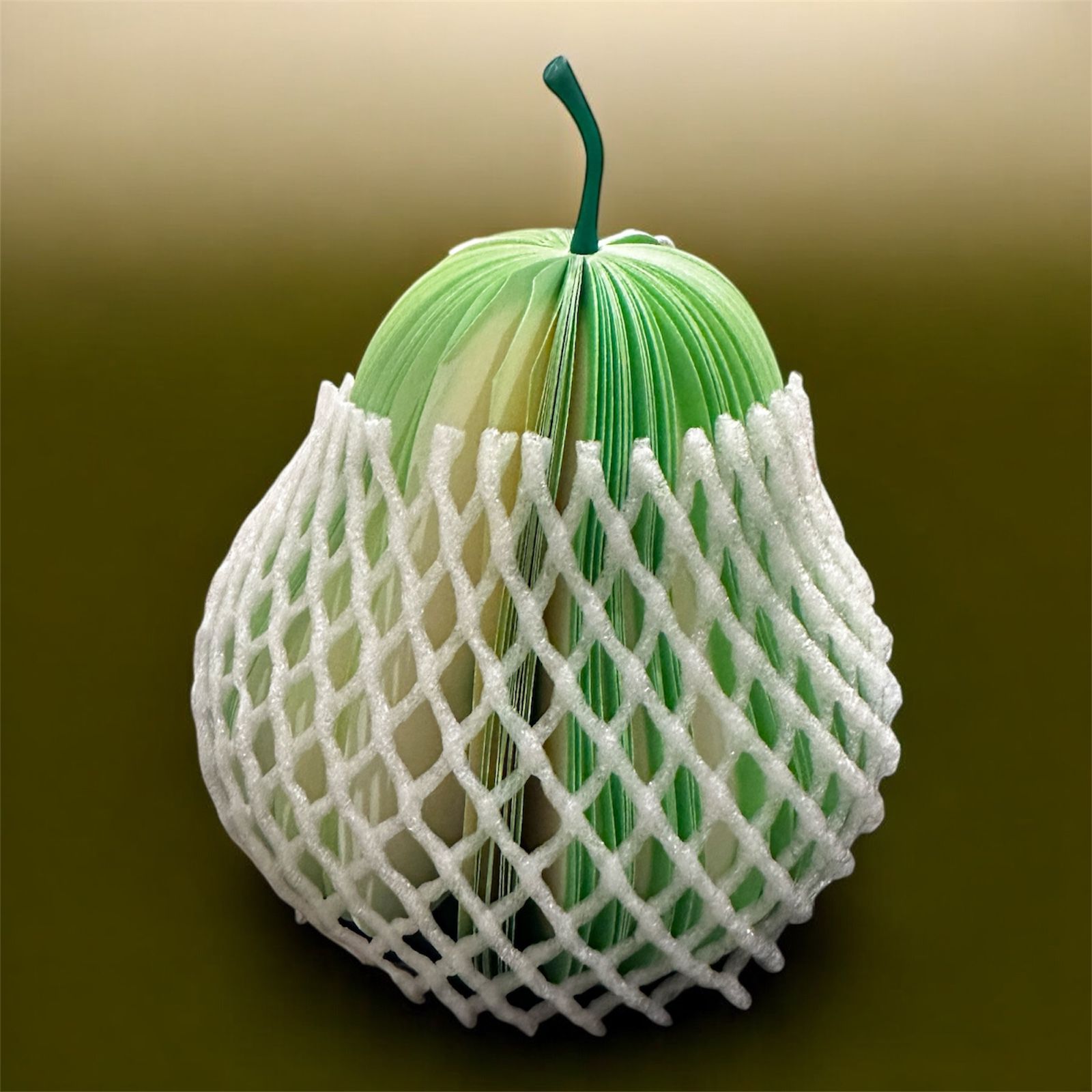Fruit-Shaped Sticky Notes Combo – Apple & Pear Design | Unique 3D Memo Pads for Office, School, and Gifting | Set of 6