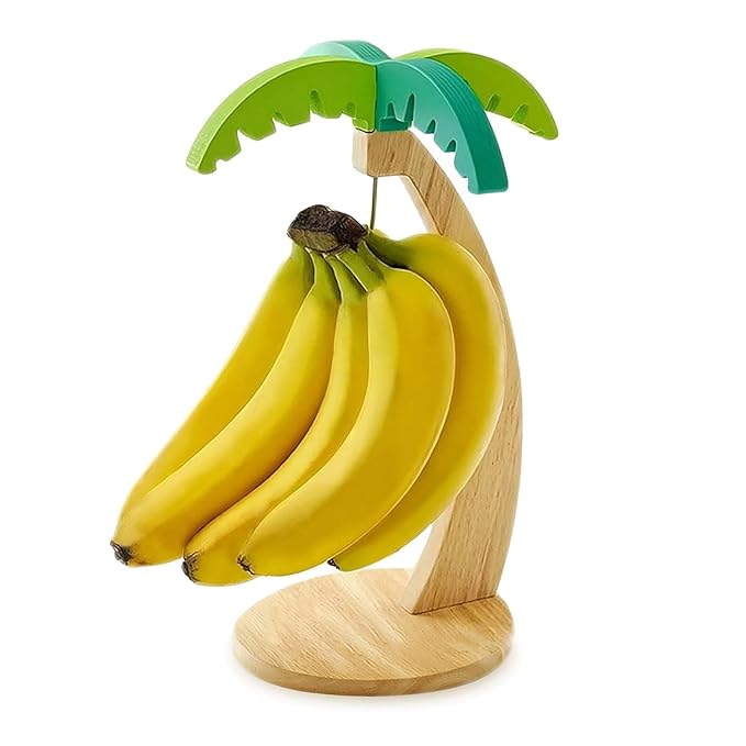 Banana Holder Stand with Palm Tree Design