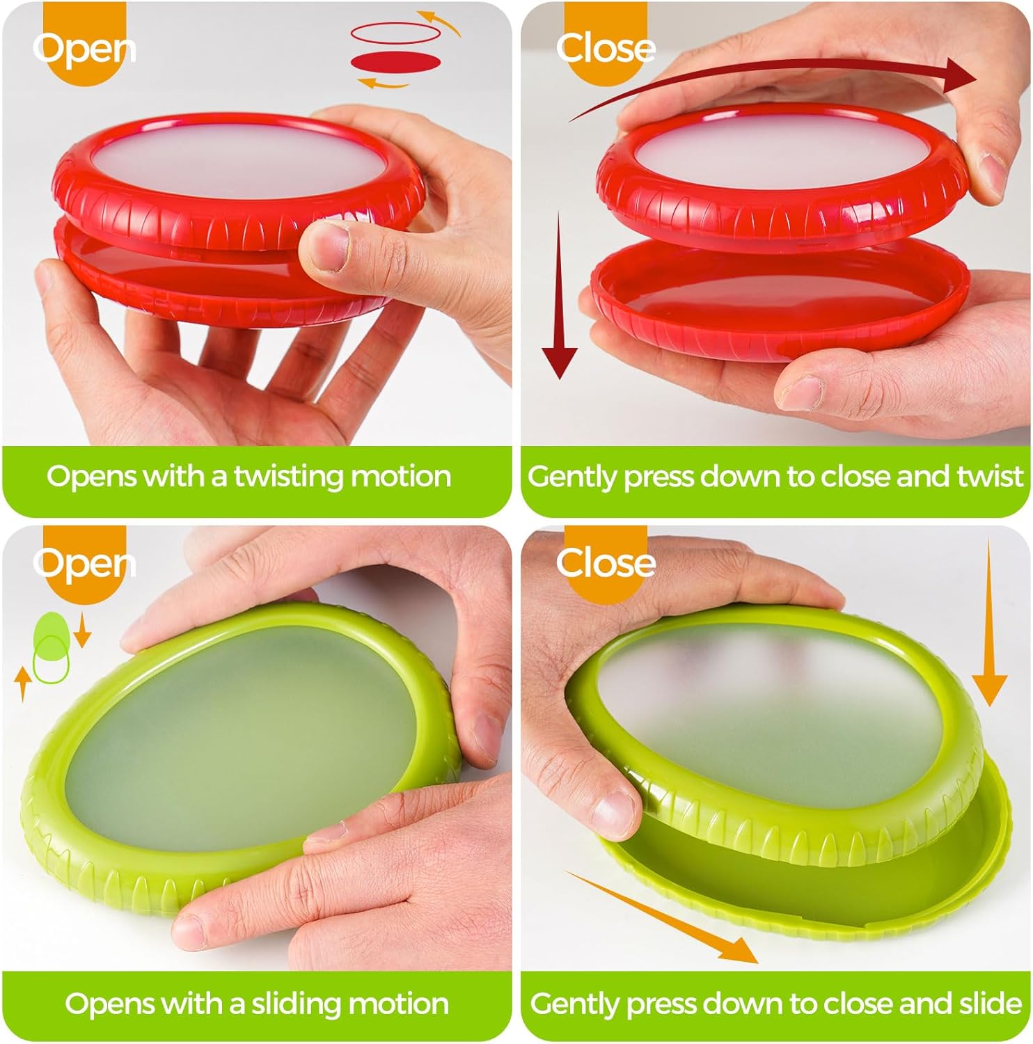 Reusable Food Savers – Silicone Fresh Covers for Fruits &amp; Veggies